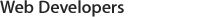 Web developers