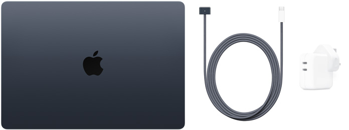 15-inch MacBook Air, USB-C to MagSafe 3 Cable and 35W Dual USB-C Port Power Adapter