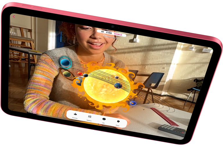 Prostředí rozšířené reality v Merge Exploreru na iPadu