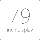 7.9-inch display