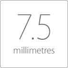 7.5 millimetres
