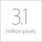 3.1 million pixels