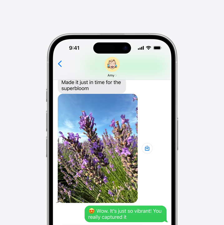 iPhone 16 screen displaying a text message