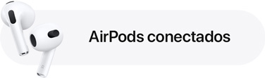 Notificação de conexão dos AirPods.