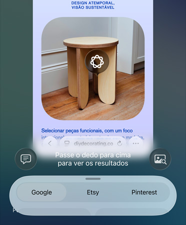 Recurso Inteligência Visual em uso