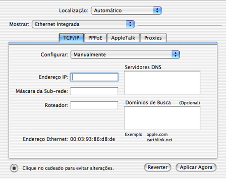 Acessando as Configurações de Localização