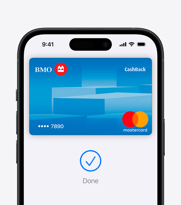 A close-up shot of Face ID securely authorizing a payment on iPhone using Apple Pay.