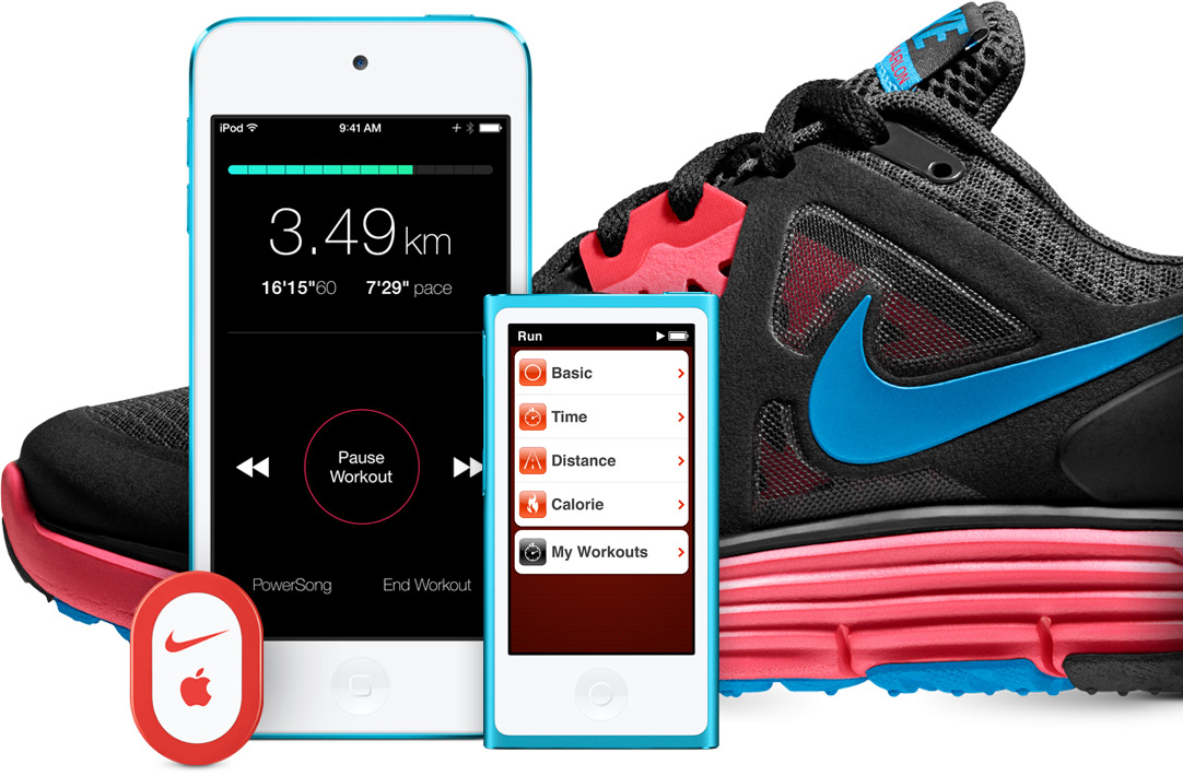 recluta obturador Aprendizaje Run or workout with Nike + iPod. - Apple (CA)