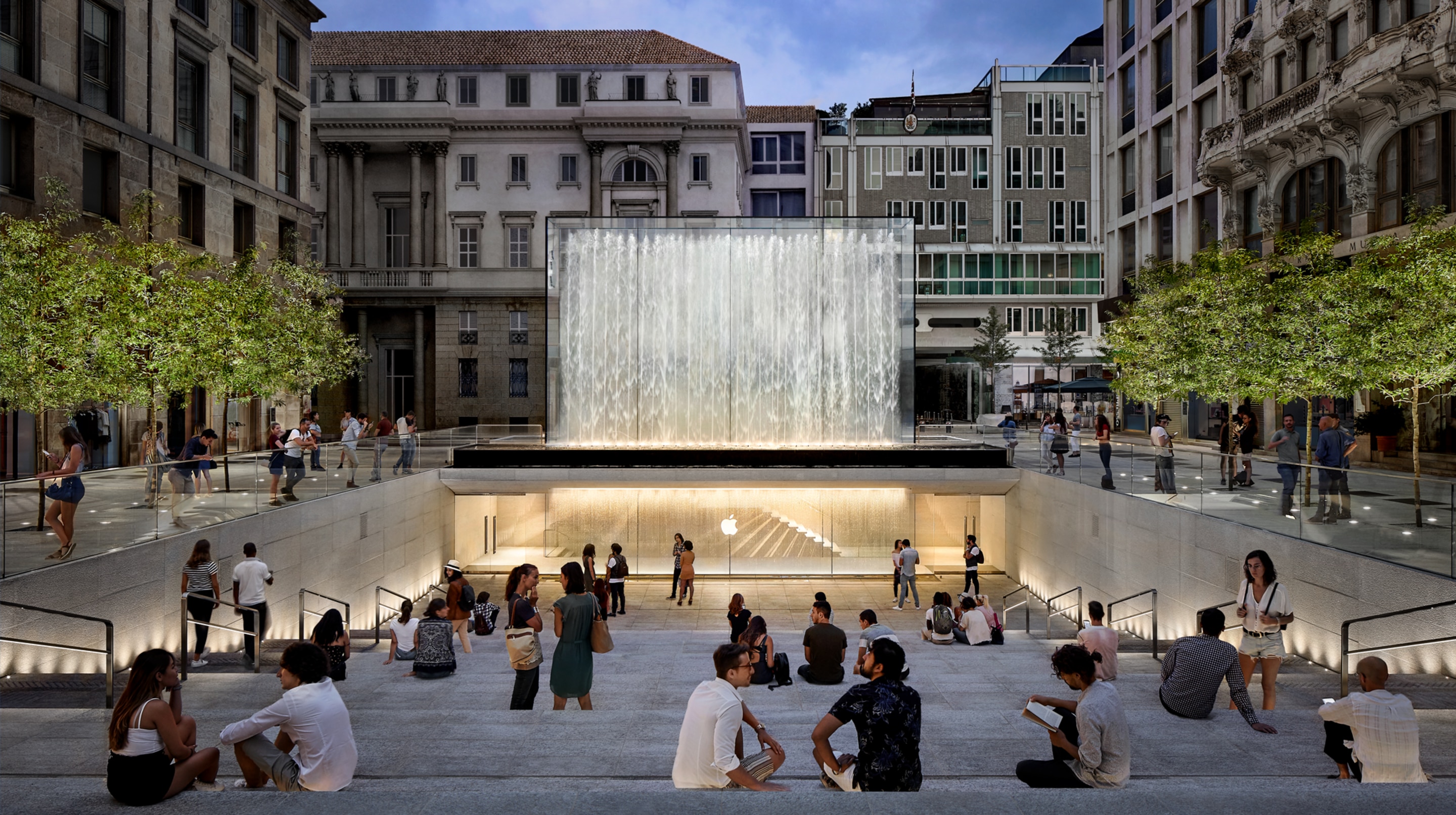 Apple Piazza Liberty in Milan, Italy