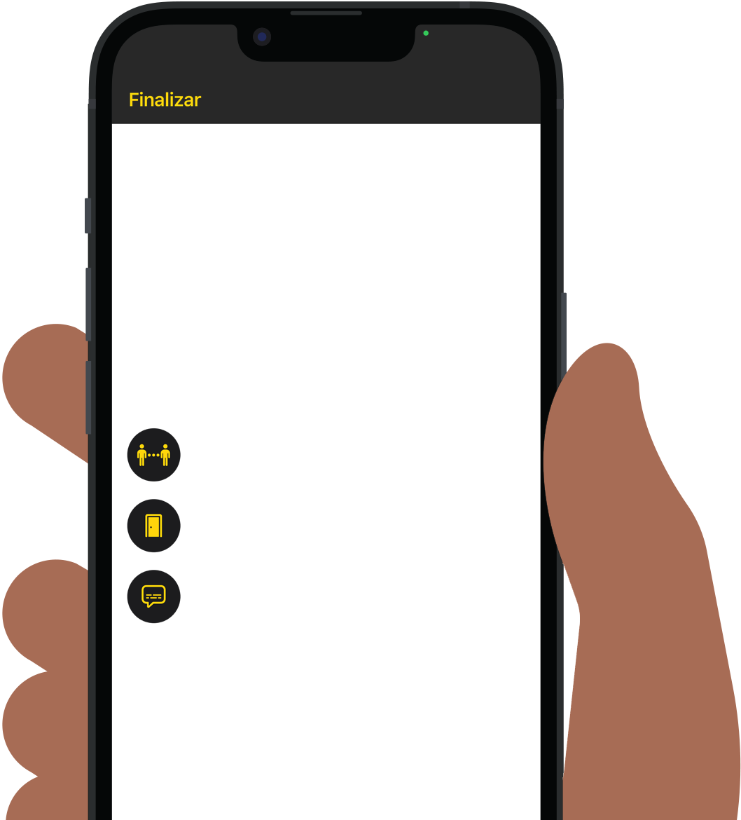 iPhone con la funcionalidad Lupa para agrandar un menú de restaurante