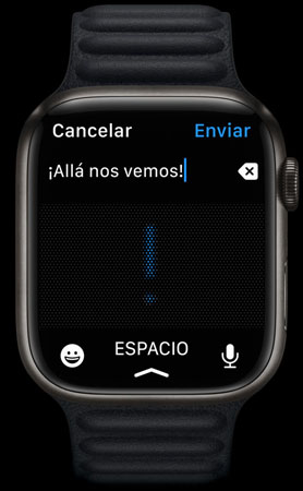 Apple Watch Series 7 Displaying Scribble feature