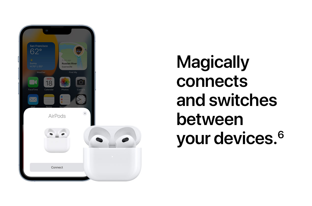 Magically connects and switches between your devices.(6)