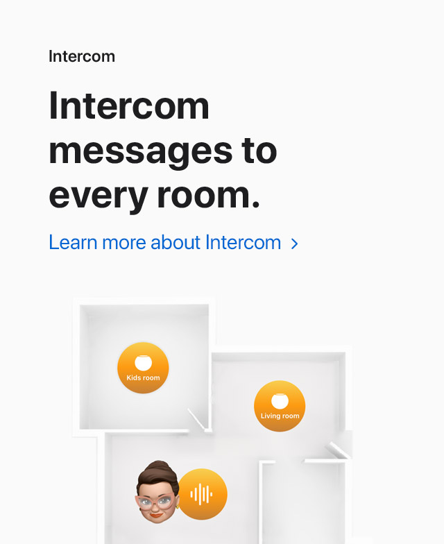 Intercom | Intercom messages to every room. | Learn more about Intercom