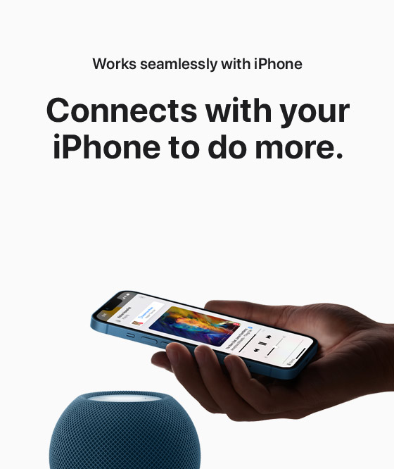 Works seamlessly with iPhone.  Connects with your iPhone to do more.