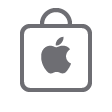 Shopping bag with Apple logo