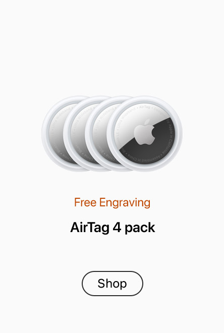 Free Engraving. AirTag 4 Pack. Shop: