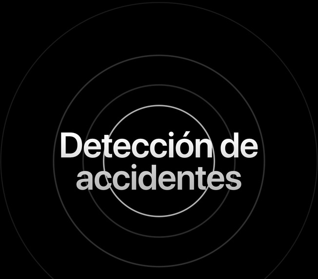 Imagen de las palabras «detección de accidentes» con ondas alrededor.