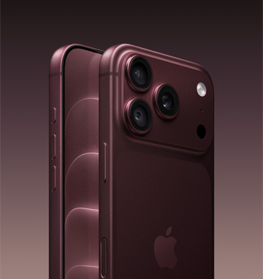 iPhone 18 Pro, Burgundy color, side angle, partial front exterior, all-screen design display, action button, volume up/down buttons, iPhone 18 Pro, Burgundy color, side angle, complete back exterior, 48MP Pro Fusion camera system, Apple logo in center, side button, Camera Control button.
