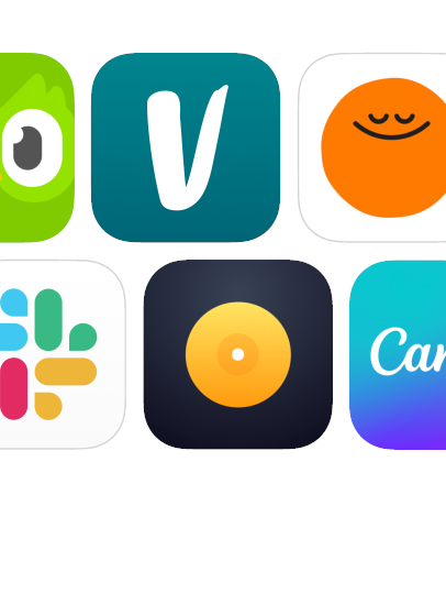 Una selección de apps del App Store de Apple.