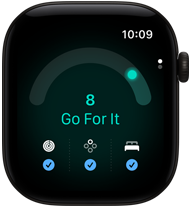 Apple Watch Series 12, κάσα από αλουμίνιο, μαύρο χρώμα, βαθμολογία ετοιμότητας 8, δεξιά εξωτερική πλαϊνή όψη, Digital Crown