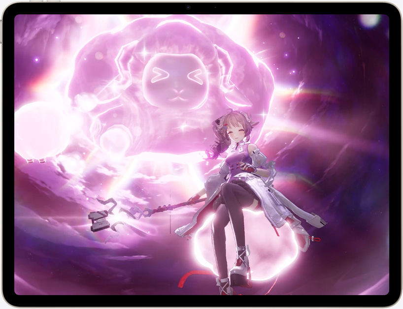 Σκηνή παιχνιδιού στο iPad Air, βιντεοπαιχνίδι δράσης Control