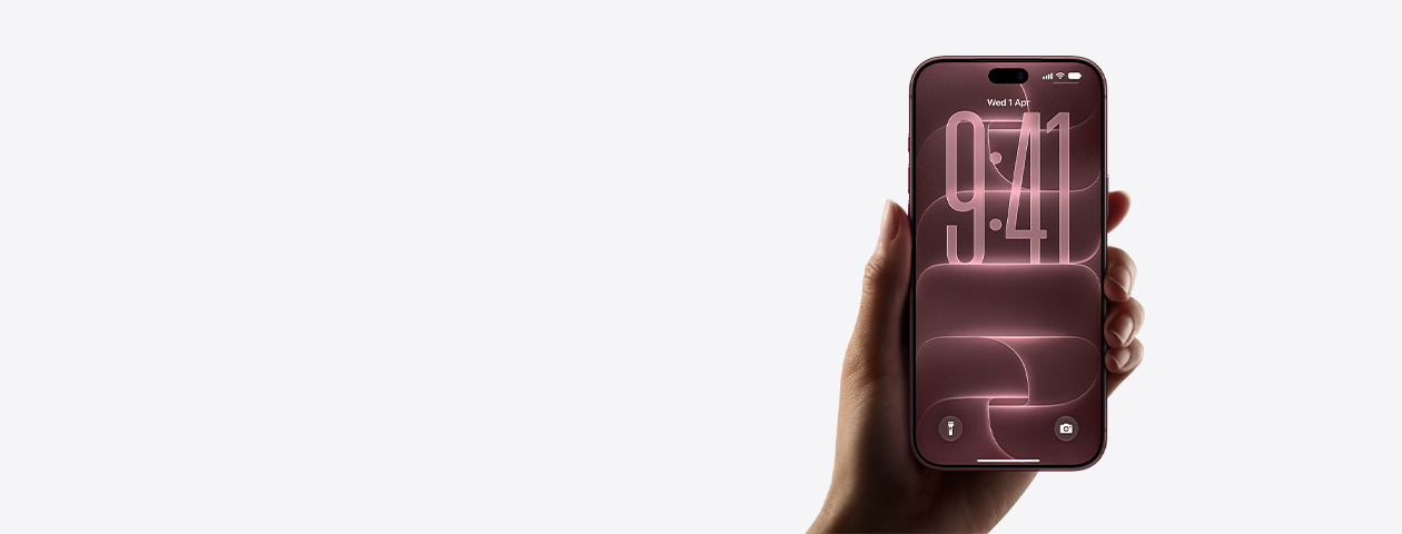 iPhone 17 in lavender finish, front exterior with partial home screen displayed, side angle shows - Action and volume buttons. Back exterior shows Dual Fusion Camera System in top left corner, camera control button