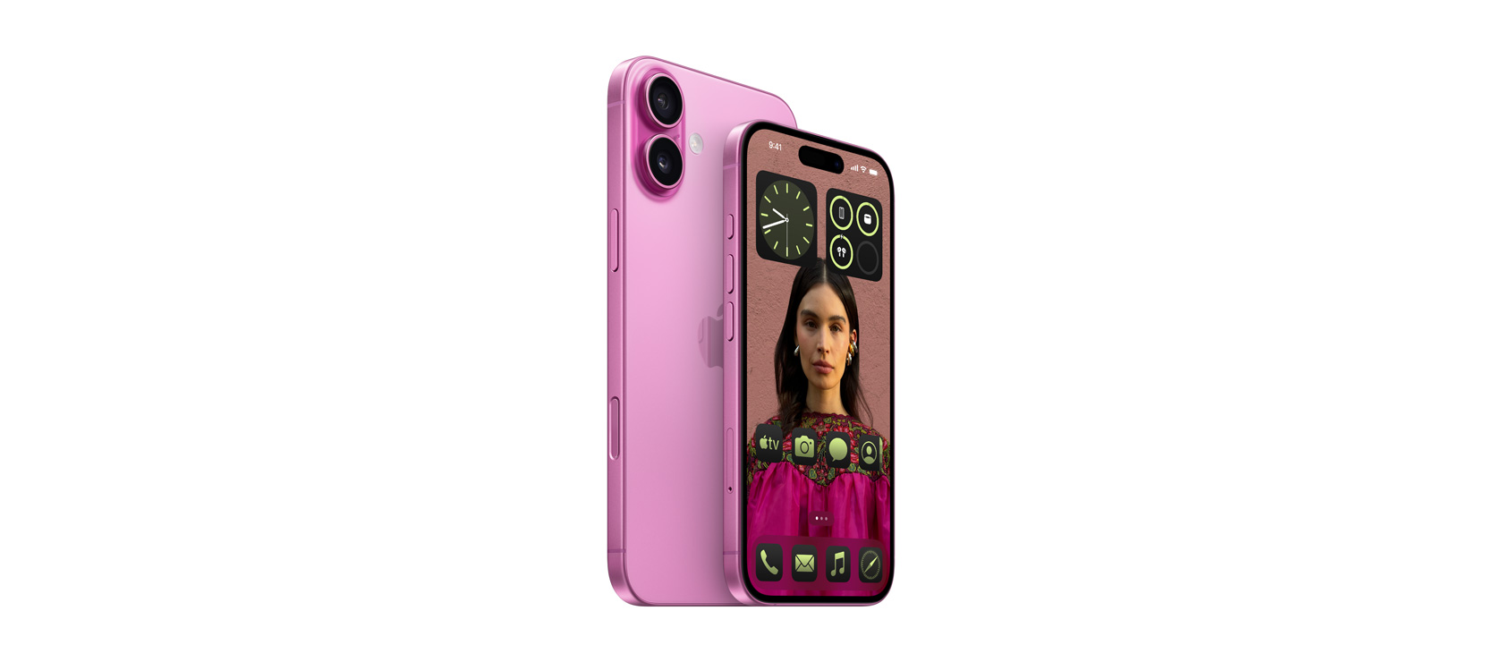 iPhone 16 Plus 6,7 inci dan iPhone 16 6,1 inci Pink