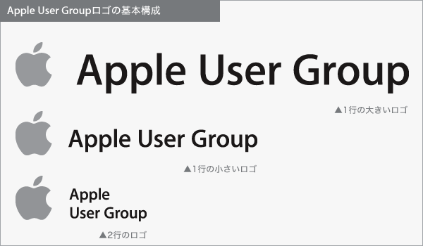 ユーザグループ グループを登録する Apple User Groupロゴおよび商標使用に関するガイドライン Apple 日本