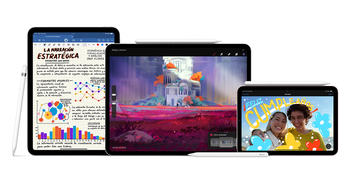 TiMOVO Lápiz óptico para iPad, Apple Pencil para iPad 2018-2023, iPad  10/9/8/7/6ª generación, iPad Pro, iPad Air 5/4/3, iPad Mini 6/5, dibujo de