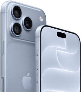„iPhone 18 Pro“, ledynų spalvos, vaizdas iš priekio ir galo, demonstruojamas „Ceramic Shield“, trijų kamerų sistema