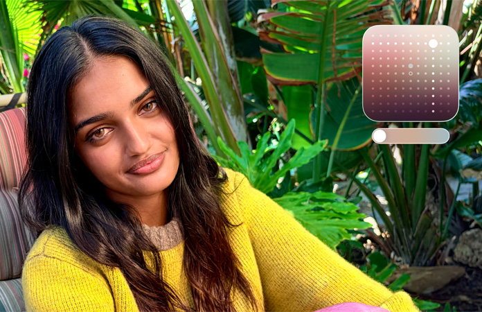 صورة لشخص تم التقاطها باستخدام ميزة الأنماط الفوتوغرافية في الكاميرا