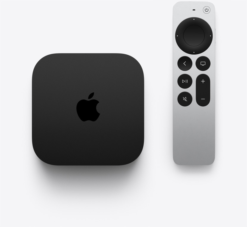 影像顯示 Apple TV 4K 及 Apple TV Remote