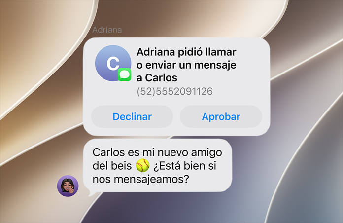 Pantalla que muestra la funcionalidad Límites de Comunicación.