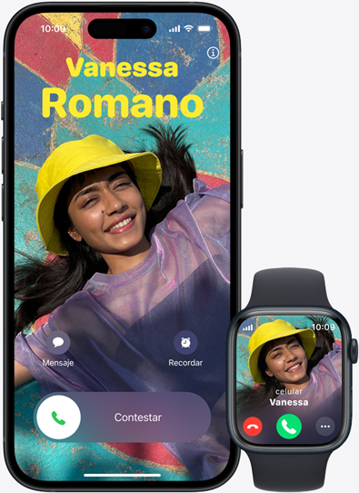 The same call can be taken by iPhone 15 and Apple watch