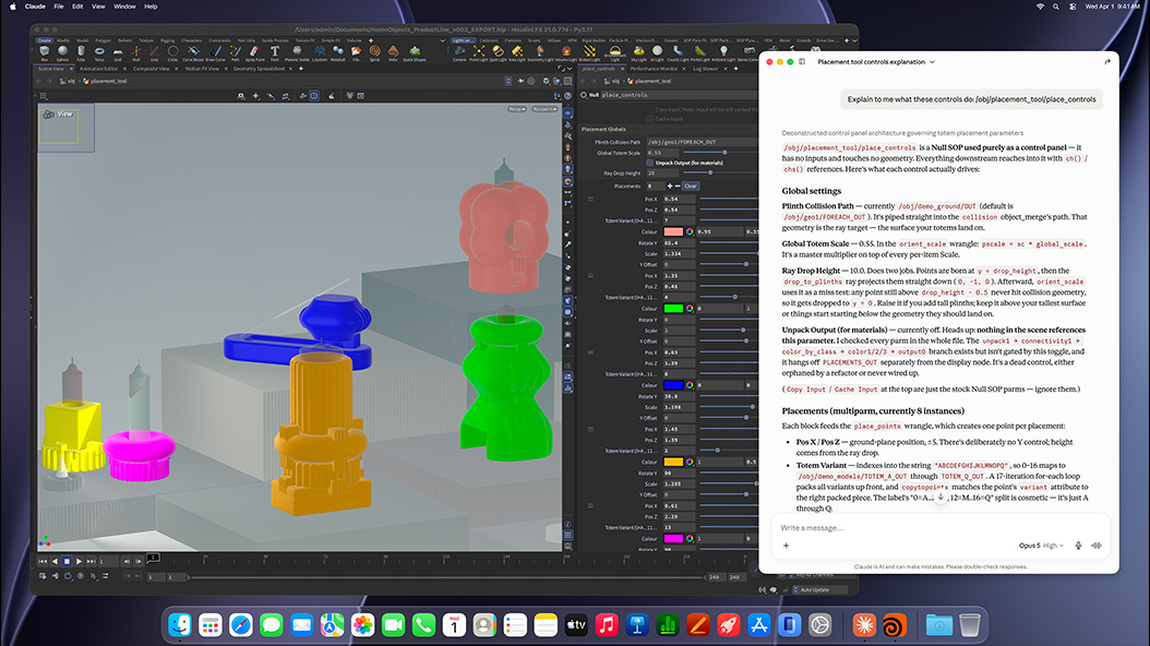 A sharply detailed graphic design image is finessed in a design app, demonstrating the GPU power of Mac&nbsp;mini with M4 and M4&nbsp;Pro