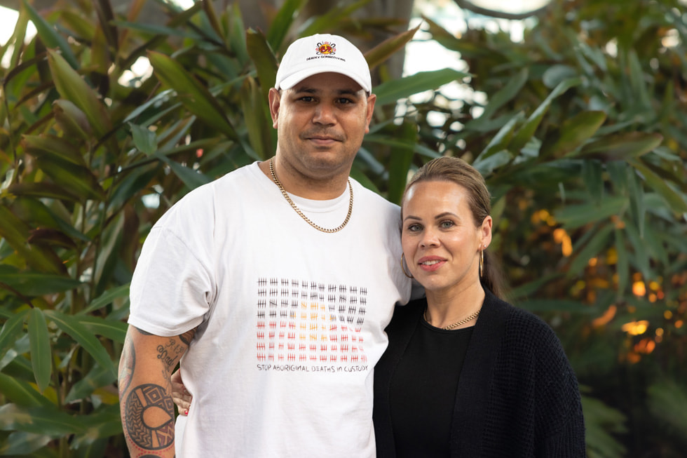 Deadly Connections founders Keenan Mundine and Carly Stanley.