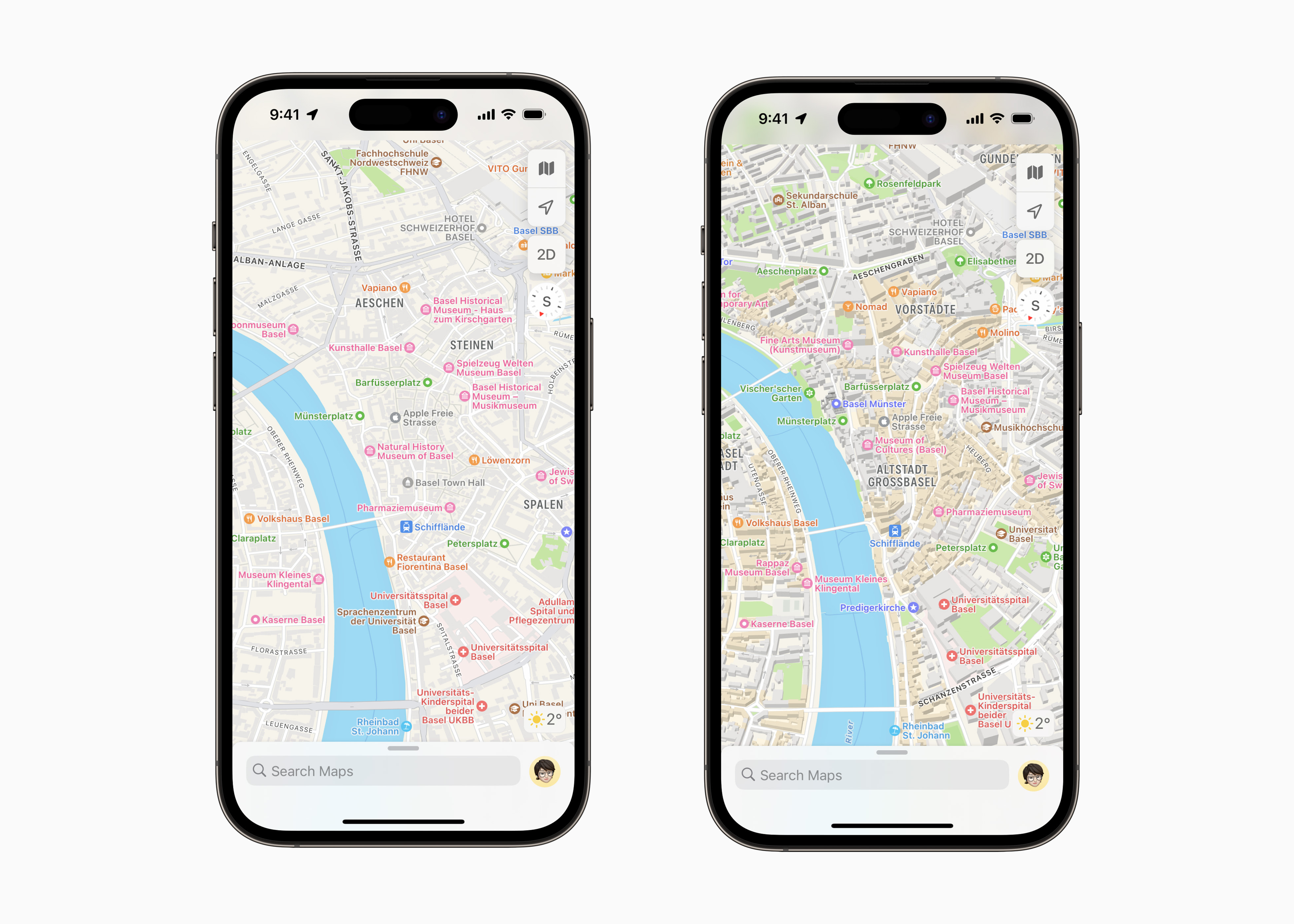 Apple veröffentlicht neue Karten App für die Schweiz und