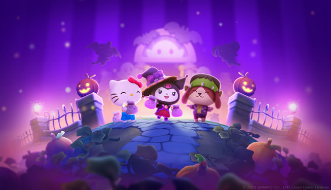 Hello Kitty y sus amigos en una imagen del juego Hello Kitty Island Adventure.