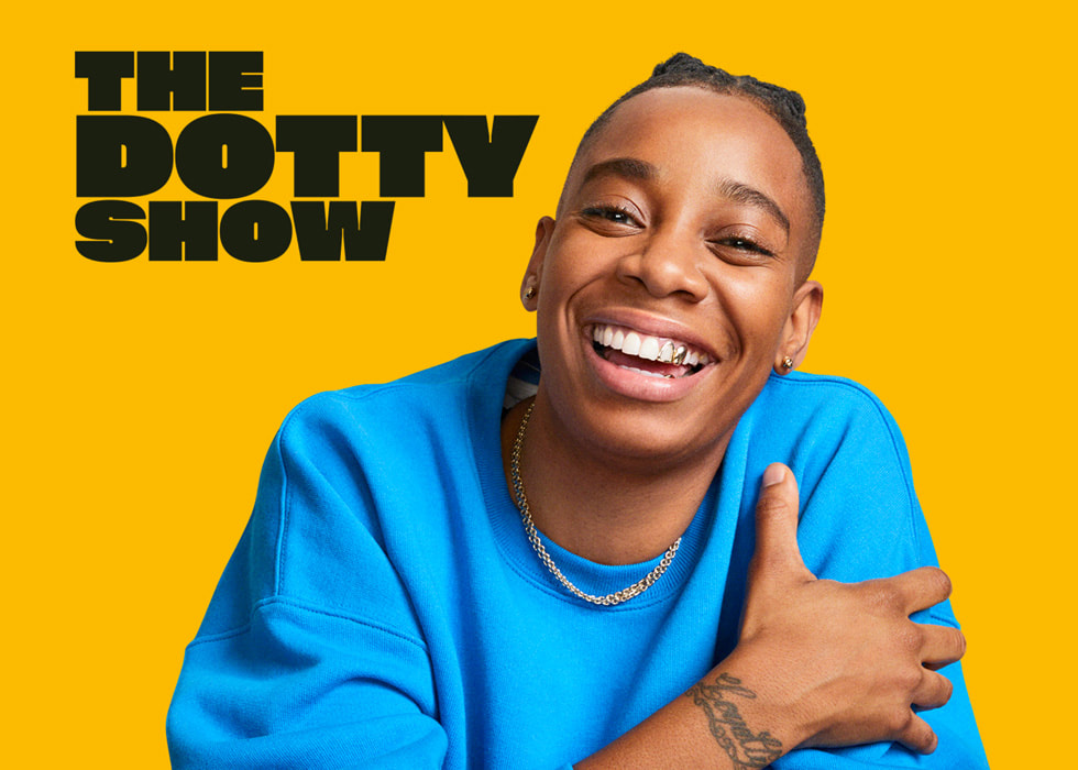 Arte gráfico para The Dotty Show en Apple Music.