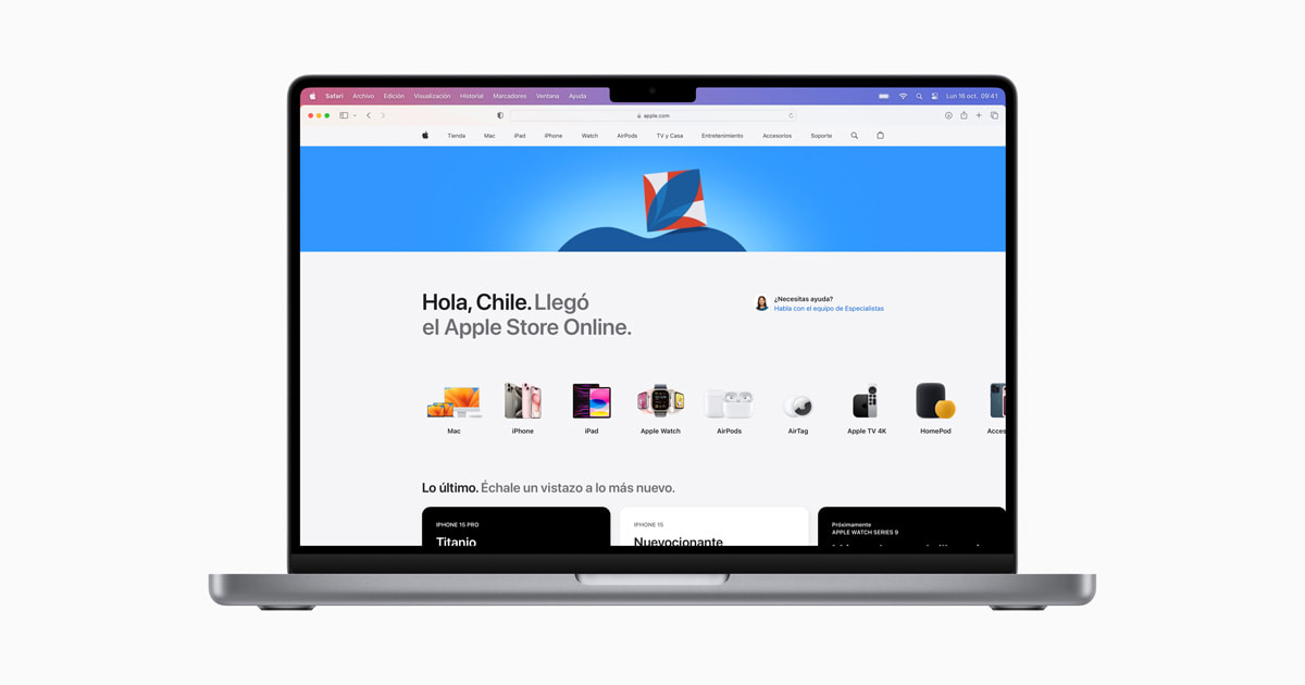 Apple Retail outlet on-line launches in Chile to deliver customers new searching options