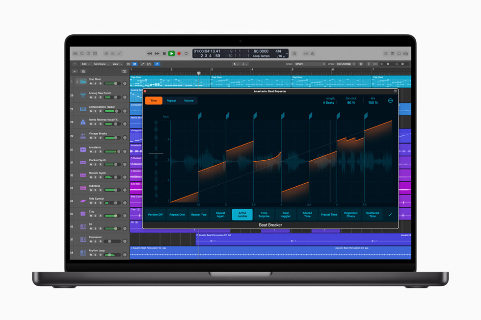 Sample Alchemy is shown on Logic Pro for iPad.