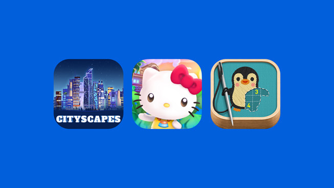 Cityscapes, Hello Kitty Island Adventure, stitch. 앱 로고.