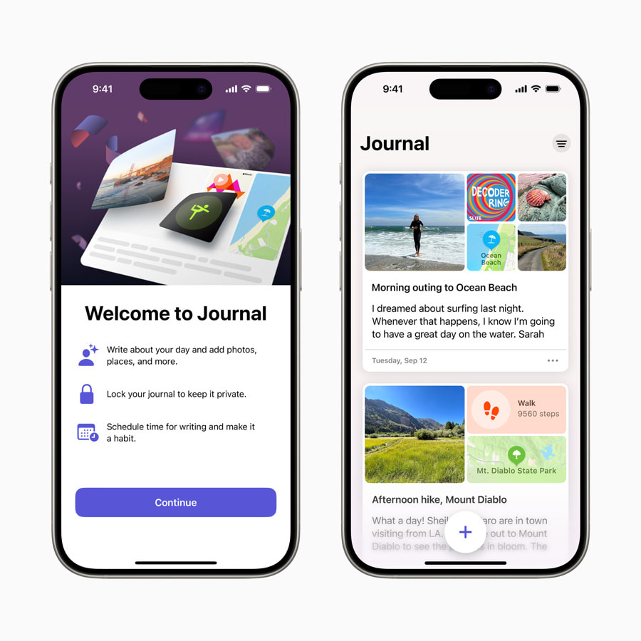 Apple launches Journal app, a new app for reflecting on everyday moments -  Apple