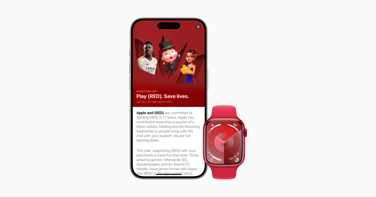 Apple marks World AIDS Day with (RED)