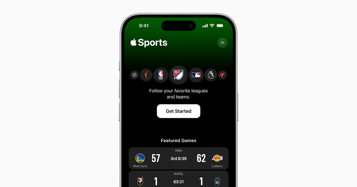 Introducing Apple Sports, the new app for sports fans