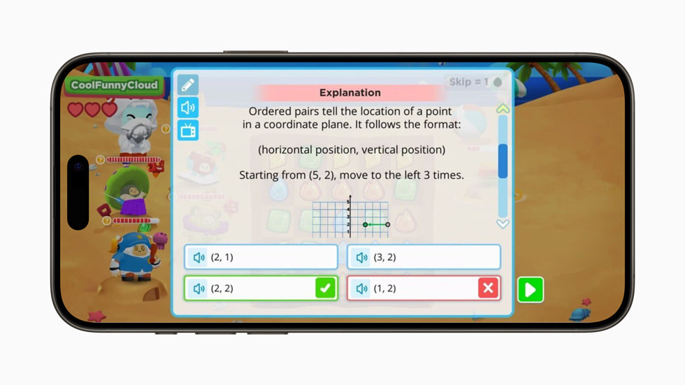 An explanation to a math problem is shown in Boddle on iPhone 15 Pro.