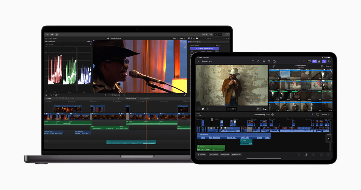 Final Cut Pro transforms video creation with Live Multicam on iPad and new AI features on Mac - Apple