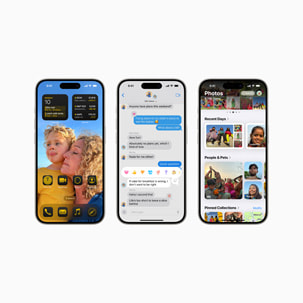 Modern smartphone user interface with AI features