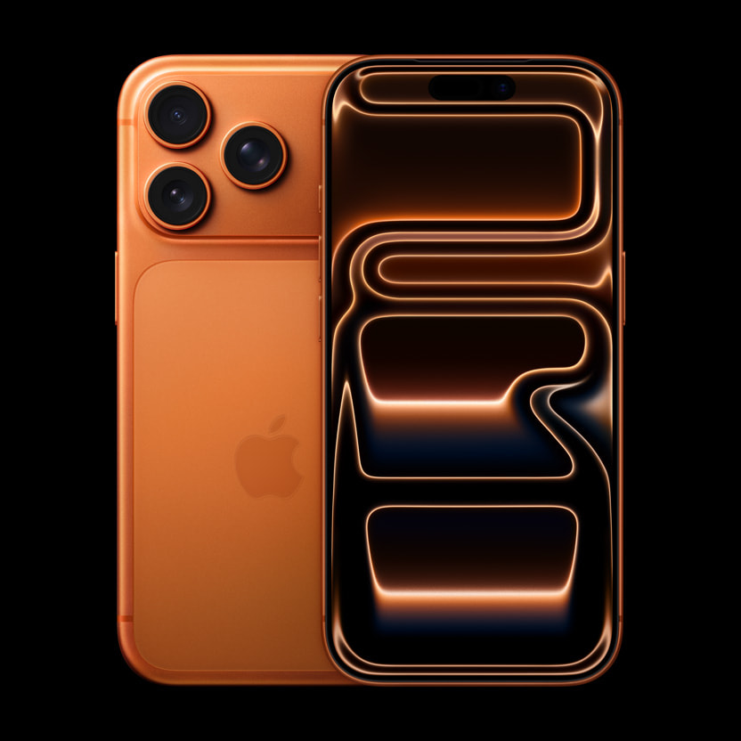 A front and back view of two iPhone 17 Pro devices.
