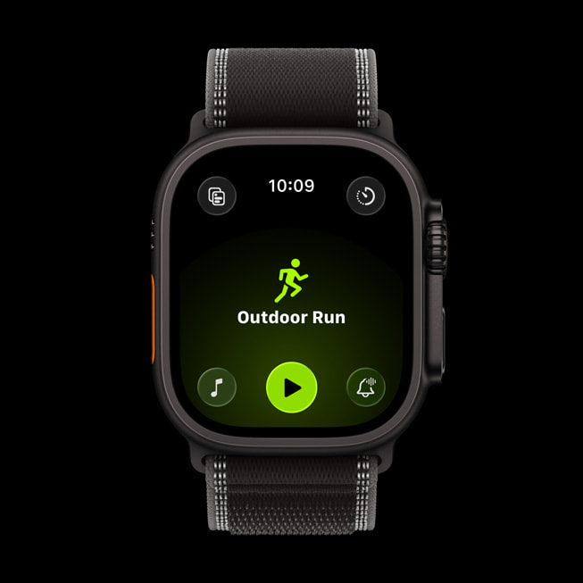 圖為 Apple Watch Ultra 3 上的「體能訓練」app。
